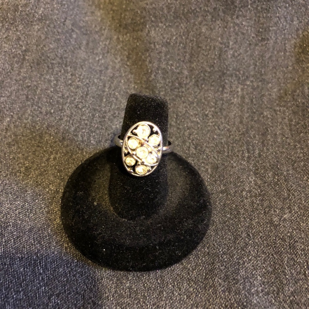 Sz 6-7 Sarah Coventry adjustable silver ring